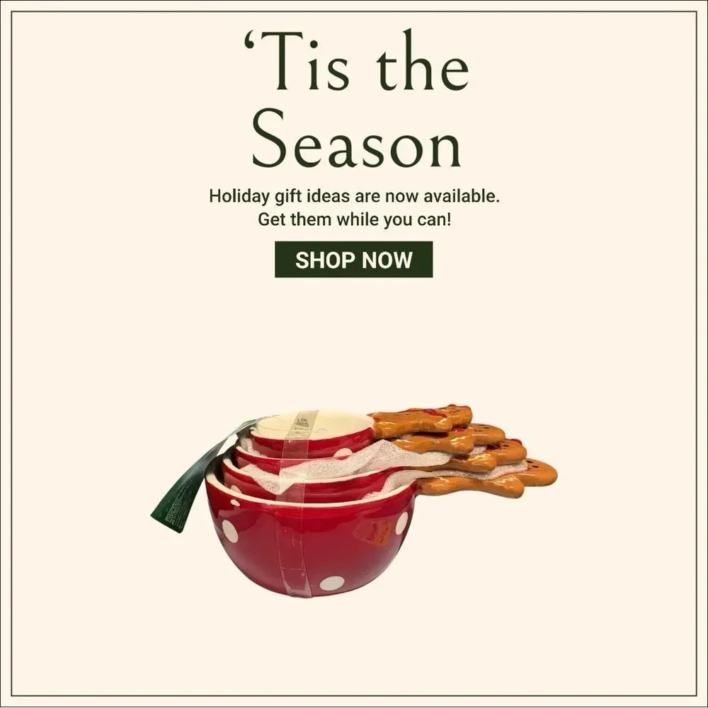 Red and White Polka Dot Gingerbread‎ Measuring Scoops
